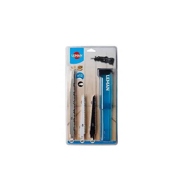 Prix Réduit Assortiment de 12 lames de scie sabre Leman pour coupe précise dans le bois et métal