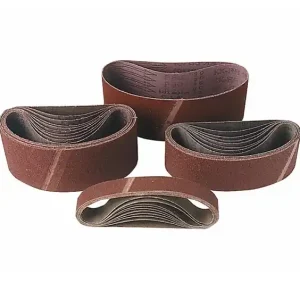Marque Lot de 2 bandes abrasives corindon 1219x150mm Grain 80 Leman