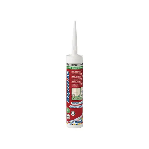 Nouvelle Collection Mastic silicone MAPESIL AC - Coloris 120 Noir- réf 4812042IT - MAPEI