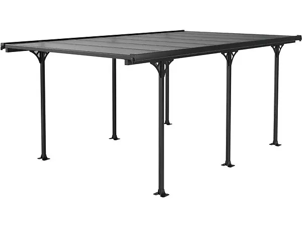 Nouvel Arrivage Carport voiture "Denver" - 5.02 x 3.13 x 2.05 m - Transparent / Noir HABITAT ET JARDIN