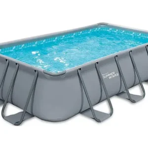Piscine tubulaire LUDO 3 - 5.49 x 2.74 x 1.32 m - filtration à sable 5,1m3/H HABITAT ET JARDIN Prix Promo